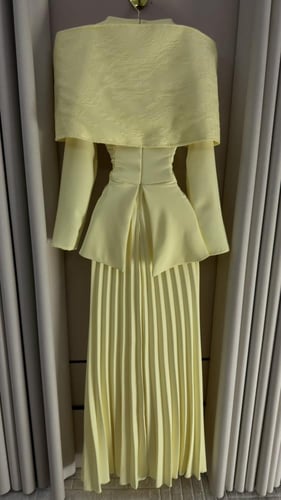 فستان ناعم ليموني