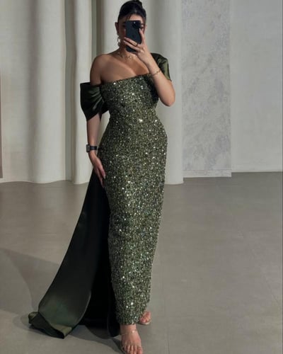 فستان زيت مطرز