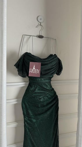 فستان سهره اخضر