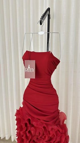 فستان سهره احمر