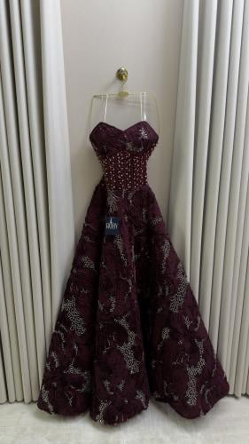 فستان سهره برغندي