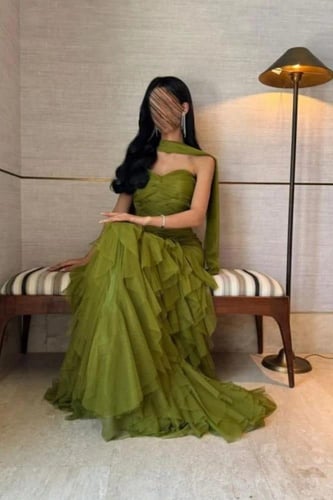 فستان سهره زيتي