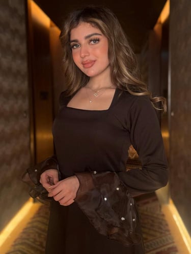 فستان ناعم أسود داك