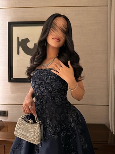 فستان سهره كحلي