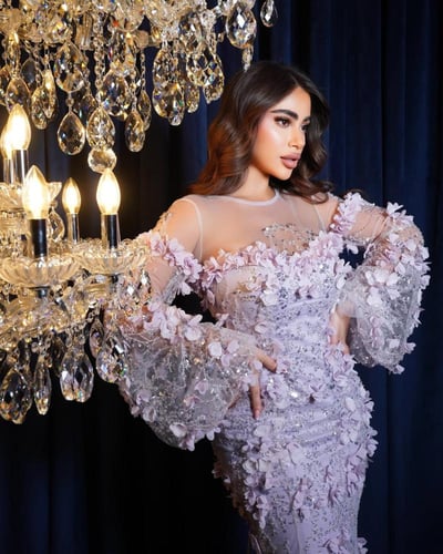 فستان لافندر فاتح