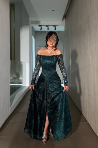 فستان ناعم أسود داك