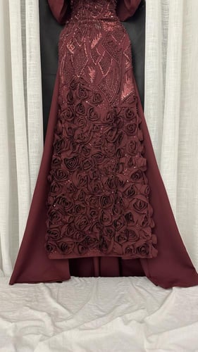 فستان سهره برغندي