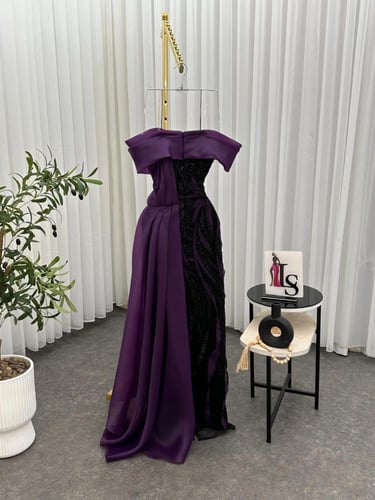 فستان سهره أرجواني