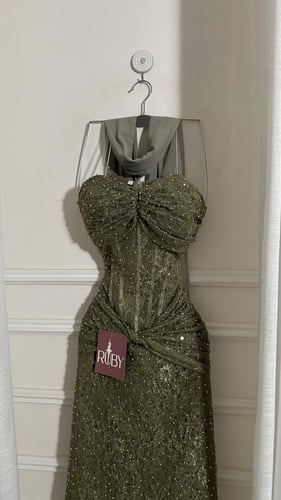 فستان سهره زيتي