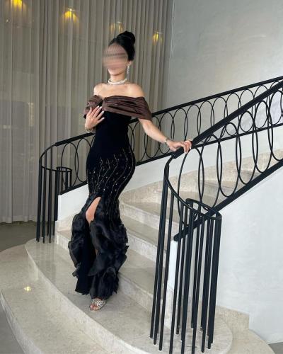 فستان سهره بني