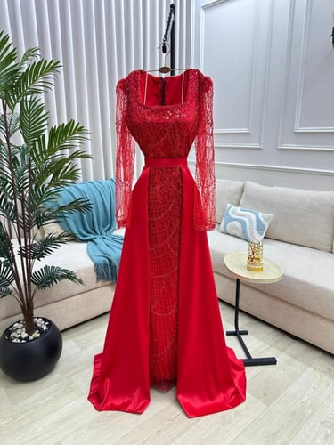 فستان سهره الاحمر