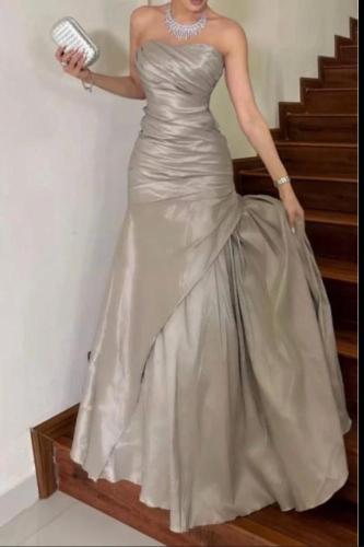 فستان سهره رمادي