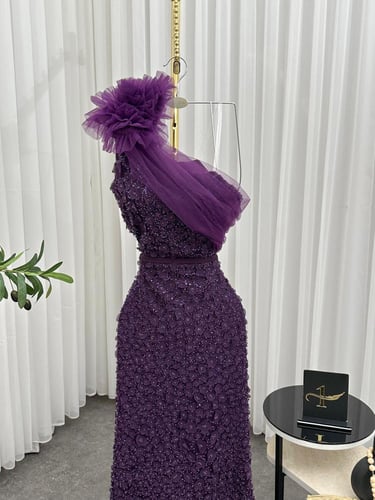 فستان سهره نفسجي