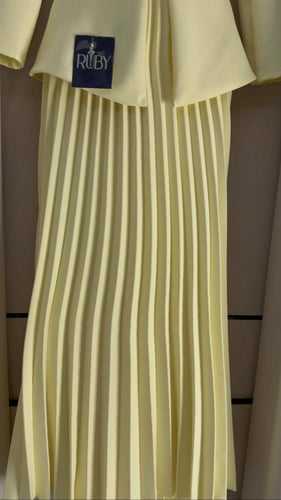 فستان ناعم ليموني