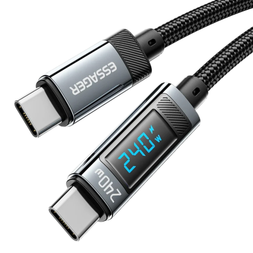 كيبل شحن USB-C بشاشة 240 واط