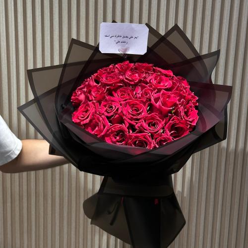 بوكيه 15جوري احمر مع كيك كانديرا