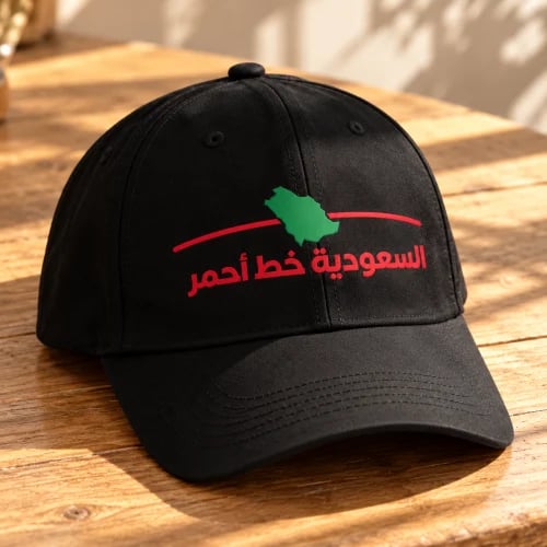 قبعة كاب السعودية خط احمر