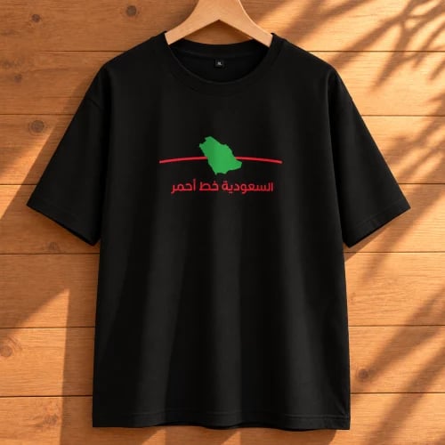 تيشيرت السعودية خط احمر