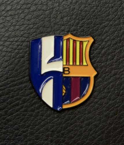 ستيكر معدن " الهلال + برشلونه "