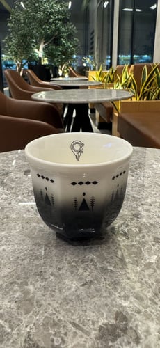 كوب عنوان القهوة سراميك نقش سليماني