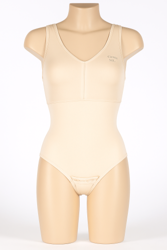 مشد امريكي للجسم بانتي حمالات طويلة سحاب جانبي Bri...