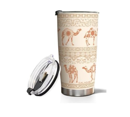 كوب قهوة للسفر بني ،جمل