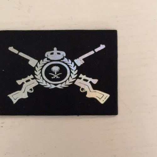 ونق قناص قماش اسود طبعه فضي