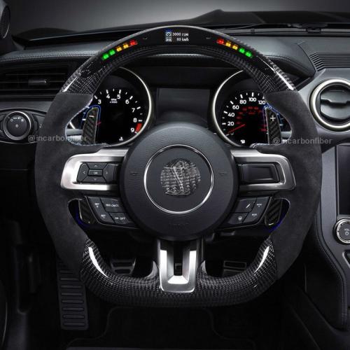 Ford Mustang/Shelby (2015+) Racing Black Carbon Fiber Paddle Shifters