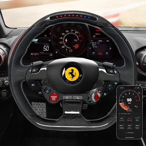 Ferrari 458/488/F12 (2011+) دركسون LED كاربون فايب...