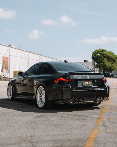 BMW G87 M2 | 3.0TT S58 | 2022+ Bespoke Exhaust System (Single Front-Mid Pipe) Quad Tips Full Kit (Straight Pipe / Downpipe / Remot...