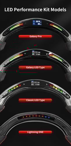Audi A1/A3/A4/A5/A6/A7/S6/S8 دركسون LED كاربون فاي...