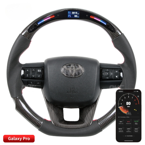Toyota Hilux (2015+) Carbon Fiber LED Steering Wheel