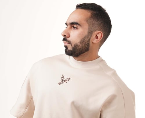 تيشيرت اوڤر سايز(رملي)