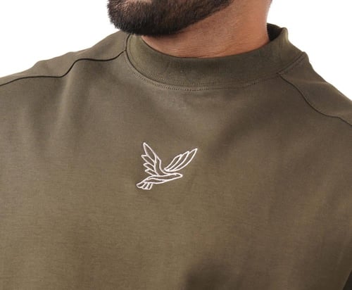 تيشيرت اوڤر سايز (أخضر غامق)