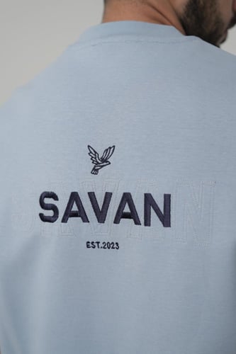 تيشيرت اوڤر سايز ( أزرق فاتح )