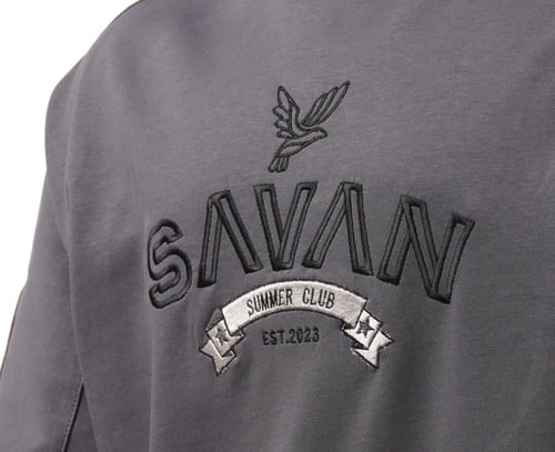 تيشيرت اوڤر سايز(رمادي غامق)