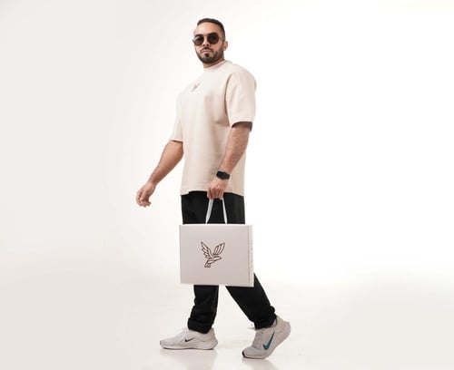 تيشيرت اوڤر سايز(رملي)