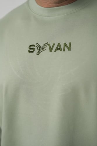 تيشيرت اوڤر سايز (أخضر فاتح)