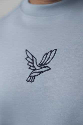 تيشيرت اوڤر سايز ( أزرق فاتح )