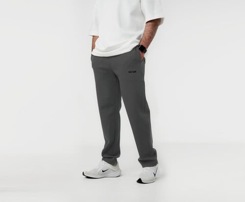 بنطال اوفر سايز (رمادي)