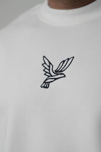 تيشيرت اوڤر سايز (أبيض)