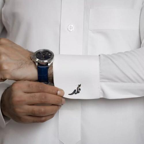 كبك بالاسم حسب الطلب بطلاء الفضة