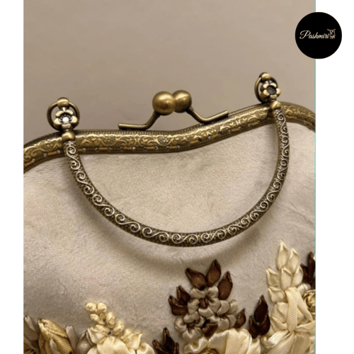 حقيبة راقية- تطريز يدوي إيراني- قماش مخمل ناعم- لو...