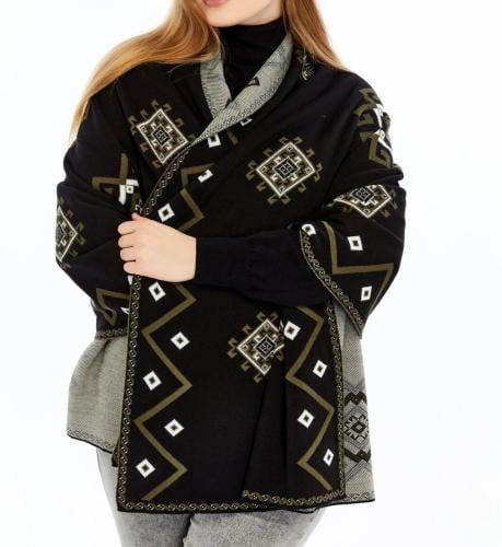 شال تريكو جاكارد من خيوط الأكريليك مزخرف أرضية أسو...