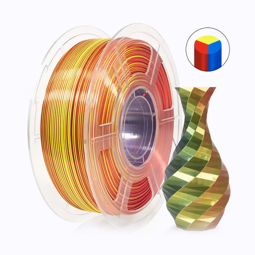 PLA Silk Tri-Color | Red-Yellow-Blue