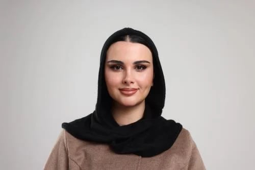 Black fox fur turban