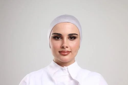 45 Cotton turban wrapped stretch light purple
