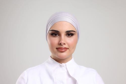 29 Cotton Turban Stretch Light Purple
