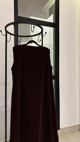 Burgundy Velvet Dress