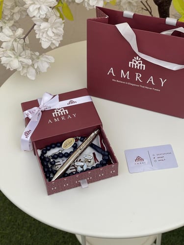 بكج فخم سبحه وقلم وكبك بالاسم